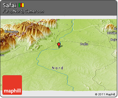 Physical Panoramic Map of Safaï