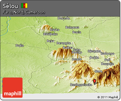 Physical Panoramic Map of Sélou