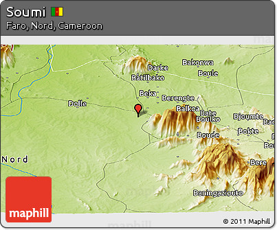 Physical Panoramic Map of Soumi