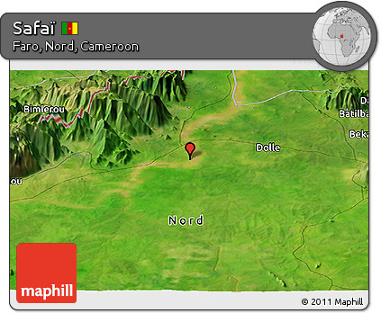 Satellite Panoramic Map of Safaï
