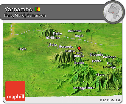 Satellite Panoramic Map of Yarnambo
