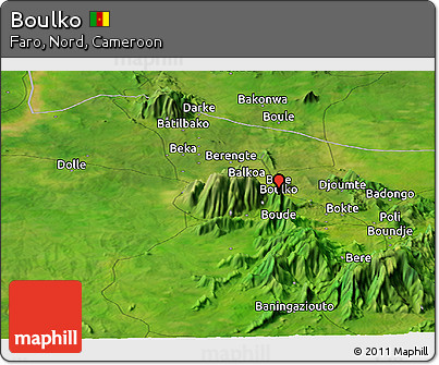 Satellite Panoramic Map of Boulko