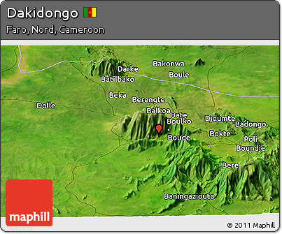 Satellite Panoramic Map of Dakidongo