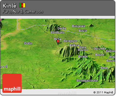 Satellite Panoramic Map of Kinlé