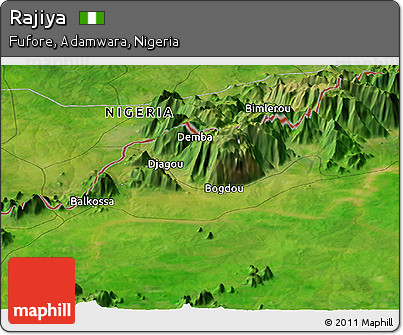 Satellite Panoramic Map of Rajiya