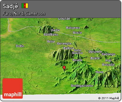 Satellite Panoramic Map of Sadjé