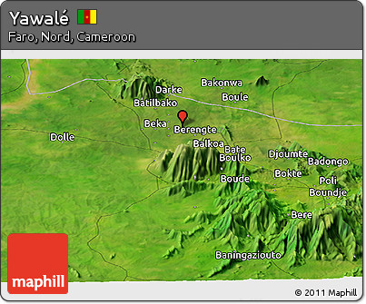 Satellite Panoramic Map of Yawalé