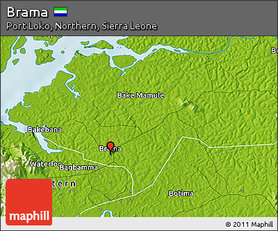 Physical 3D Map of Brama