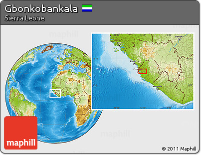Physical Location Map of Gbonkobankala
