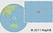 Savanna Style Location Map of the area around 8° 33' 36" N, 132° 40' 30" E