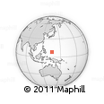 Outline Map of the Area around 8° 33' 36" N, 136° 4' 29" E, rectangular outline