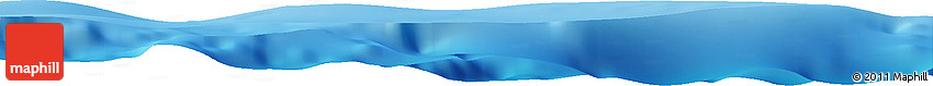Shaded Relief Horizon Map of the Area around 8° 33' 36" N, 139° 28' 29" E