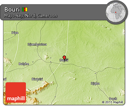 Physical 3D Map of Bouri
