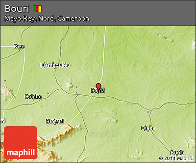Physical 3D Map of Bouri
