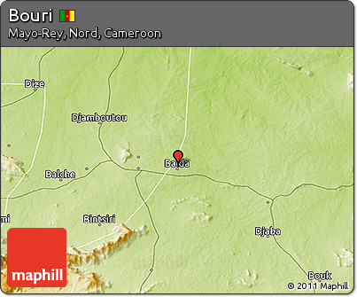 Physical 3D Map of Bouri