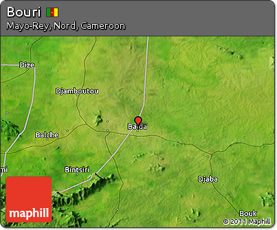 Satellite 3D Map of Bouri