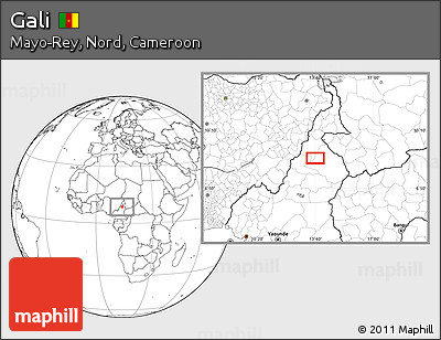 Blank Location Map of Gali