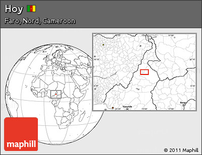 Blank Location Map of Hoy