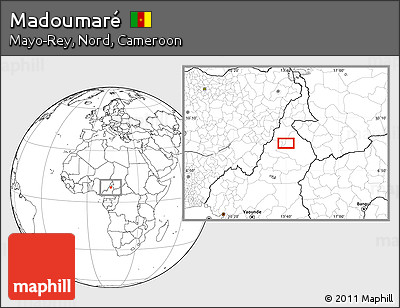 Blank Location Map of Madoumaré