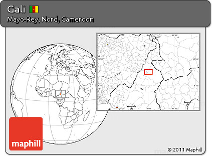 Blank Location Map of Gali