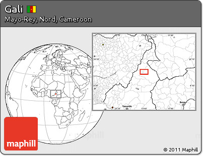 Blank Location Map of Gali