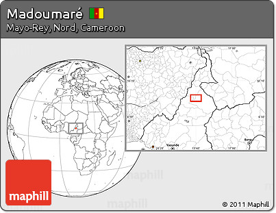 Blank Location Map of Madoumaré