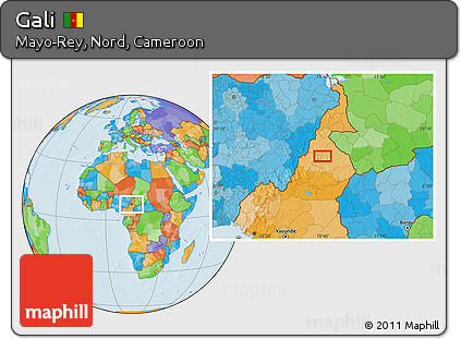Political Location Map of Gali