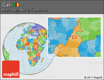 Political Location Map of Gali