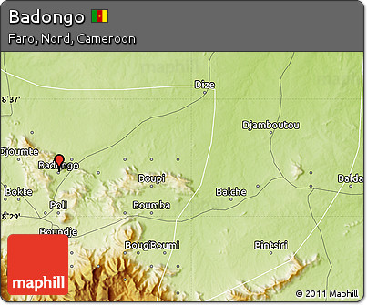 Physical Map of Badongo