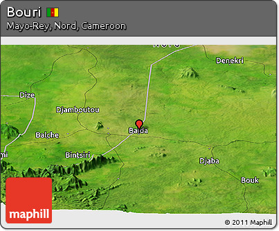 Satellite Panoramic Map of Bouri
