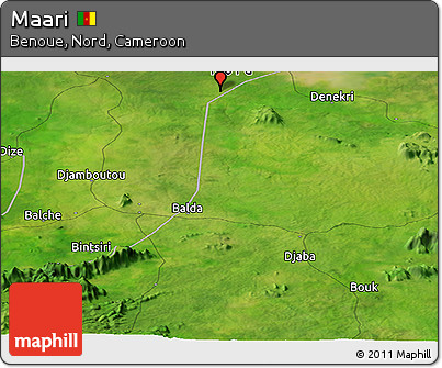 Satellite Panoramic Map of Maari