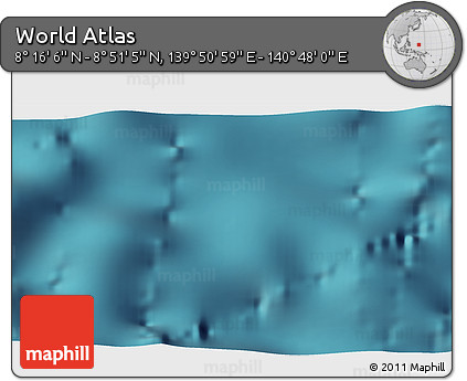 Satellite 3D Map of the Area around 8° 33' 36" N, 140° 19' 29" E