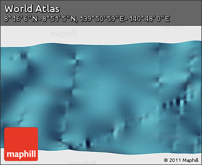 Satellite 3D Map of the Area around 8° 33' 36" N, 140° 19' 29" E