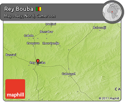 Physical 3D Map of Rey Bouba
