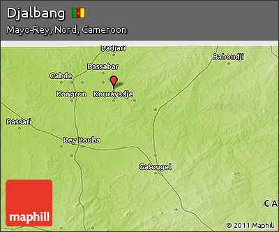 Physical 3D Map of Djalbang