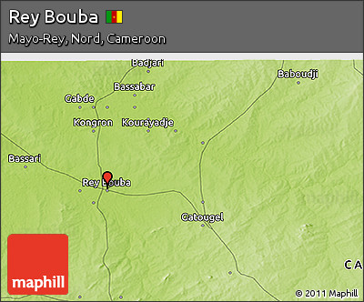 Physical 3D Map of Rey Bouba