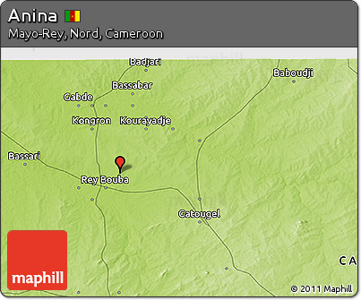 Physical 3D Map of Anina