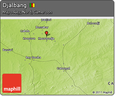 Physical 3D Map of Djalbang