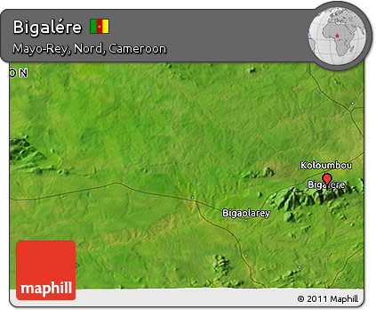 Satellite 3D Map of Bigalére