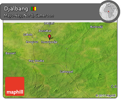 Satellite 3D Map of Djalbang