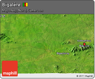 Satellite 3D Map of Bigalére