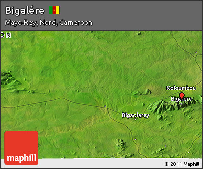 Satellite 3D Map of Bigalére