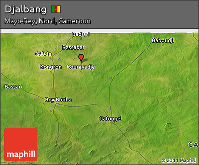 Satellite 3D Map of Djalbang