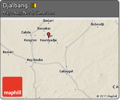 Shaded Relief 3D Map of Djalbang