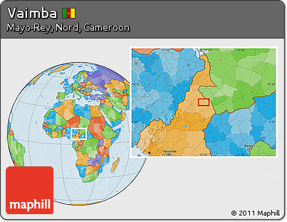 Political Location Map of Vaimba