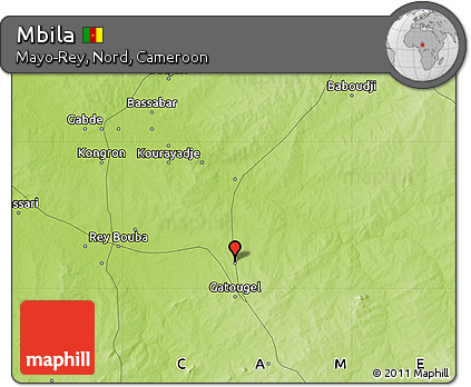 Physical Map of Mbila