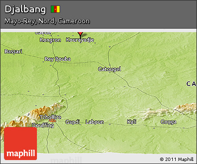 Physical Panoramic Map of Djalbang