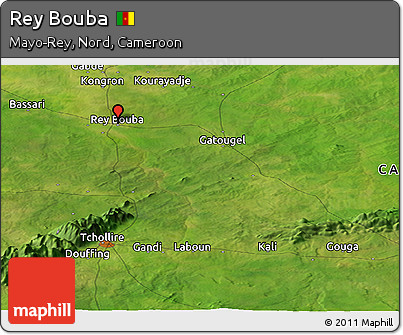 Satellite Panoramic Map of Rey Bouba