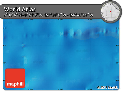 Physical Map of the Area around 8° 33' 36" N, 157° 10' 30" W