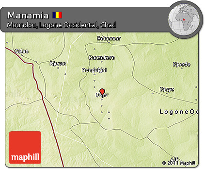 Physical 3D Map of Manamia